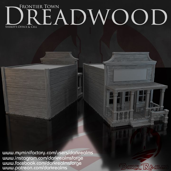 Dreadwood, a Wild West Frontier Town. Sheriff’s Office