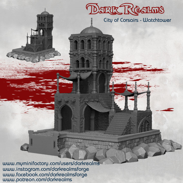 City of Corsairs Lookout Tower with base