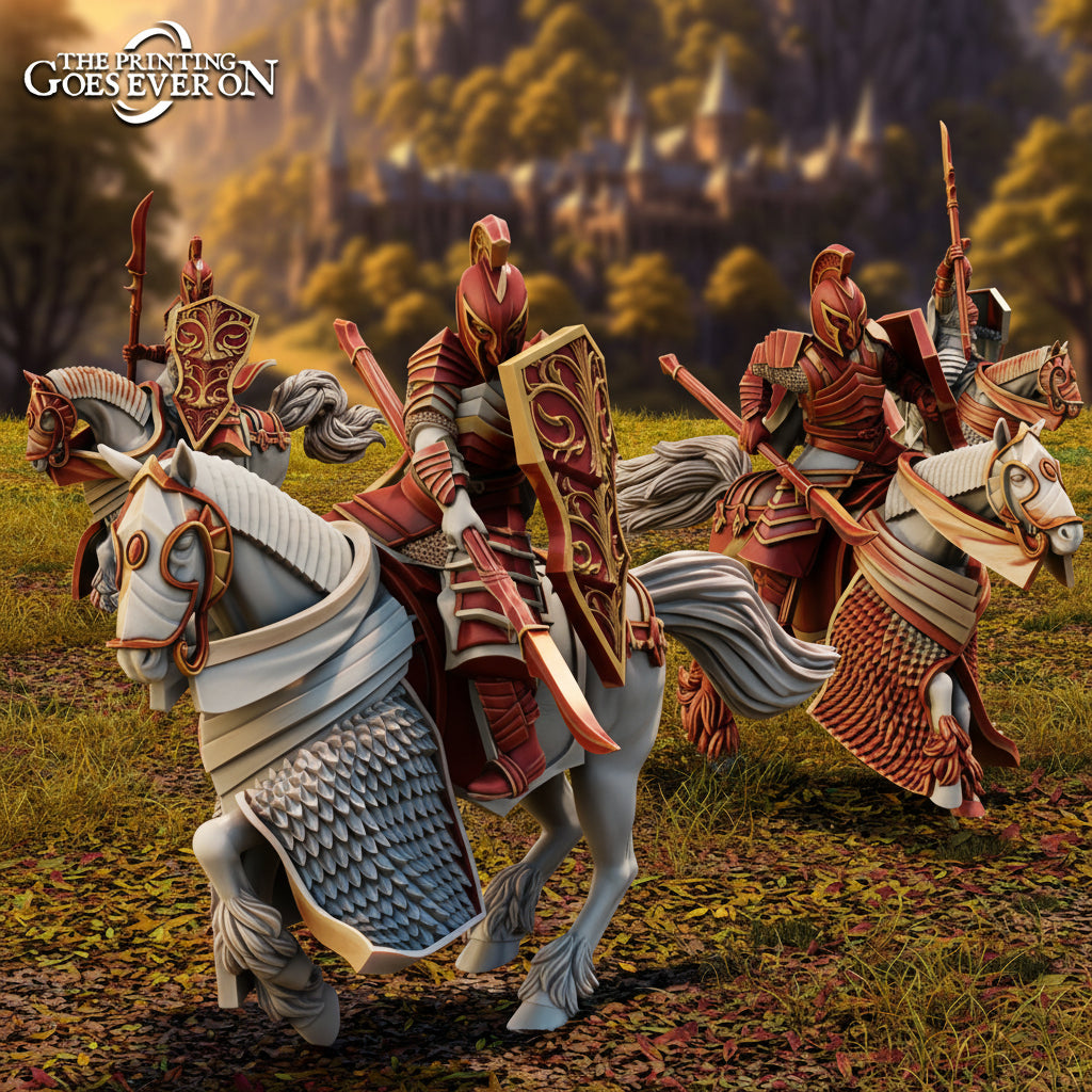 High Elf Knights (with shields) x4