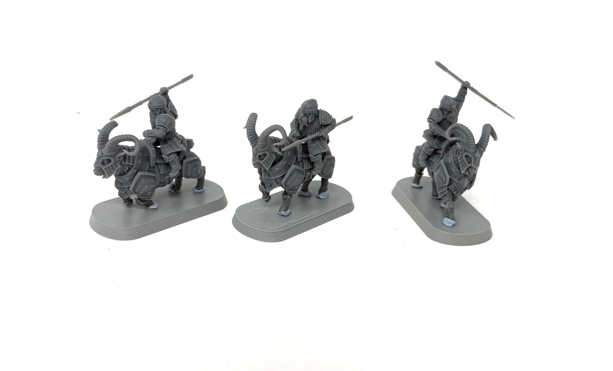 Dwarven Goat Riders x3