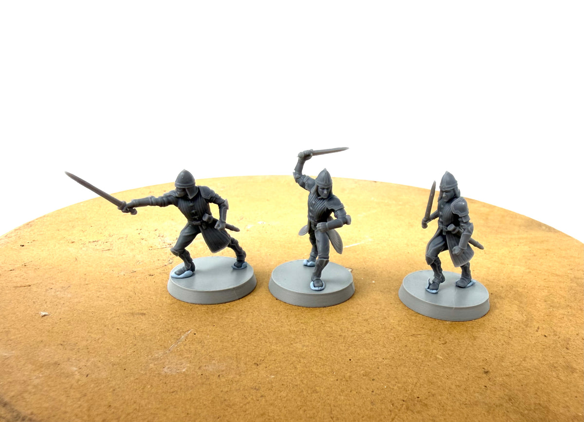 Driftport Swordsmen. A fishing village on a lake.