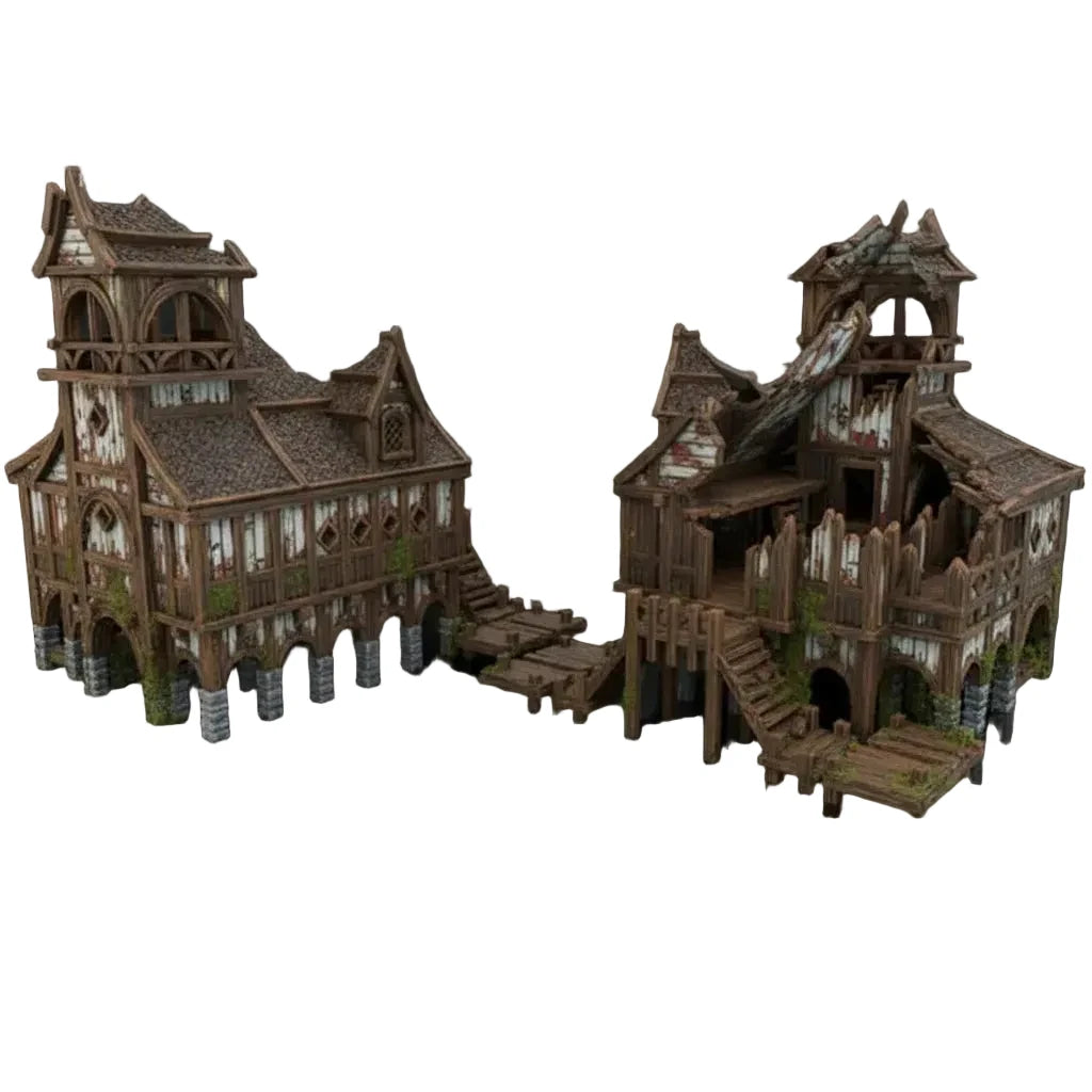 Mudifjord Building 2 Ruins. A fishing village on a lake.