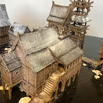Mudifjord Building 3. A fishing village on a lake.
