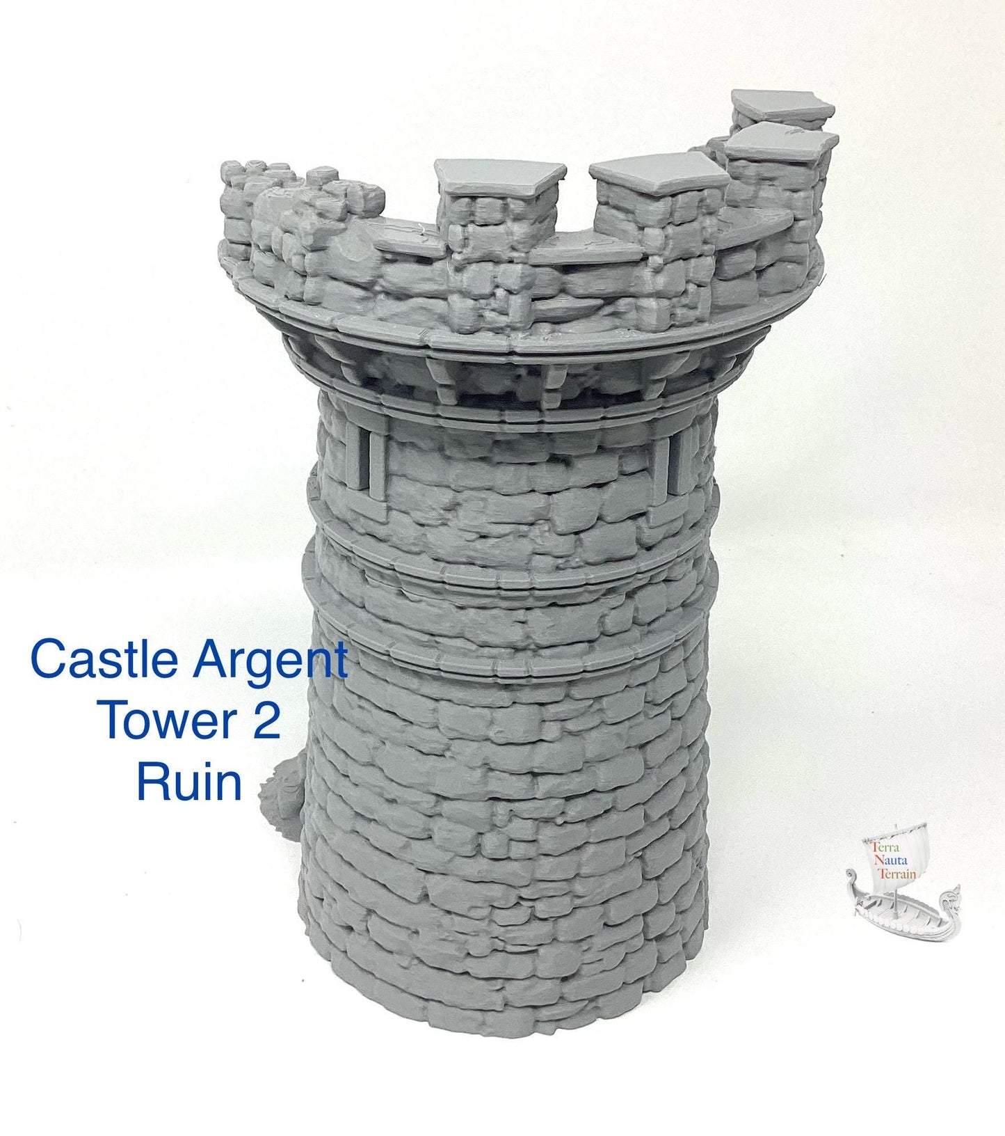 Castle Argent Tower Ruins: Wargaming Scenery