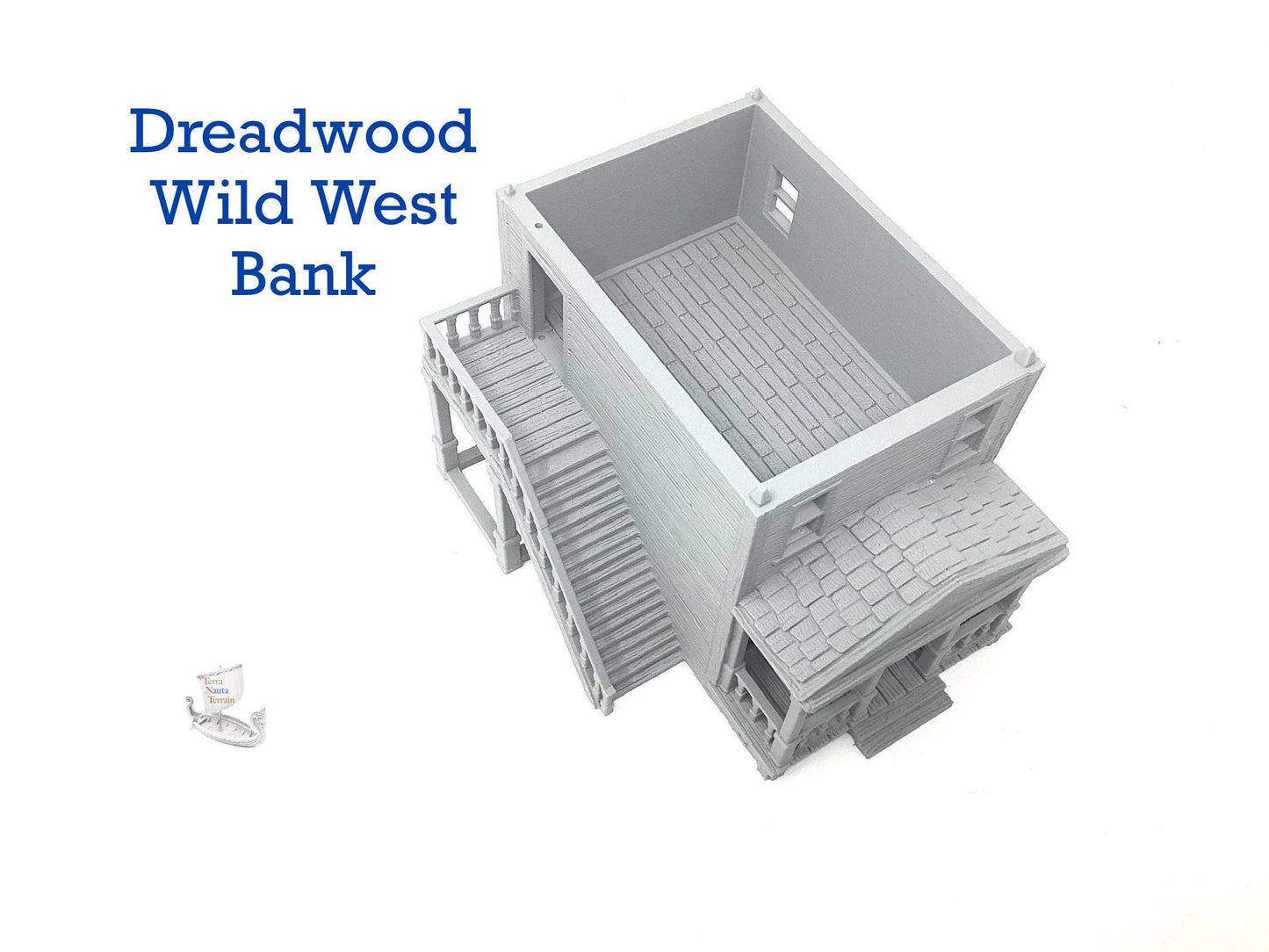 Dreadwood, a Wild West Frontier Town. Bank