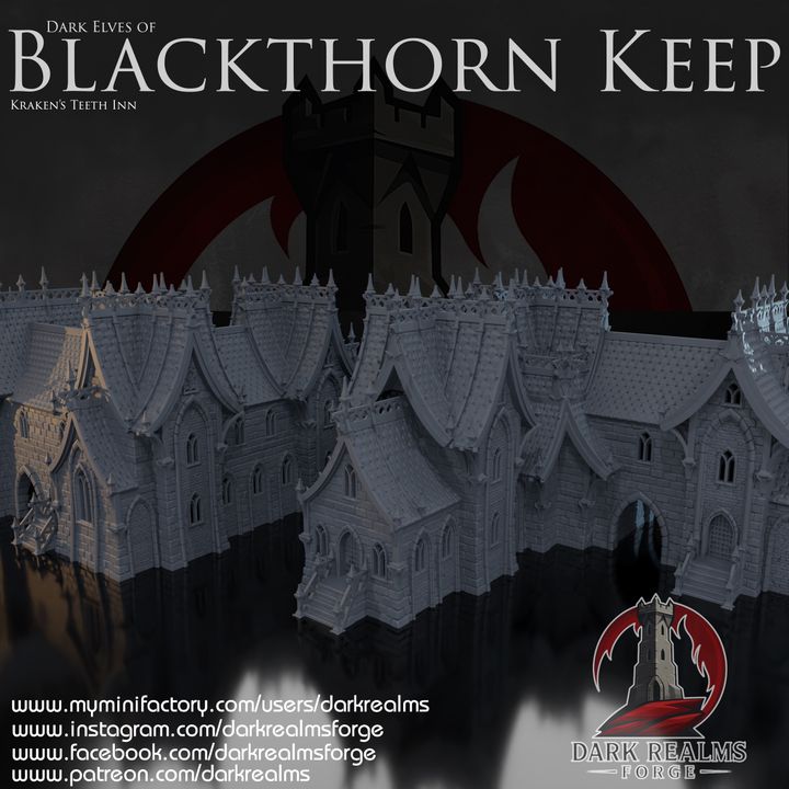 Blackthorn Keep - Kraken’s Teeth Inn. A Dark Elf meeting point….