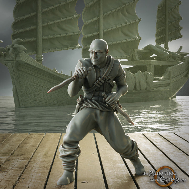 Pirate Dhow with crew