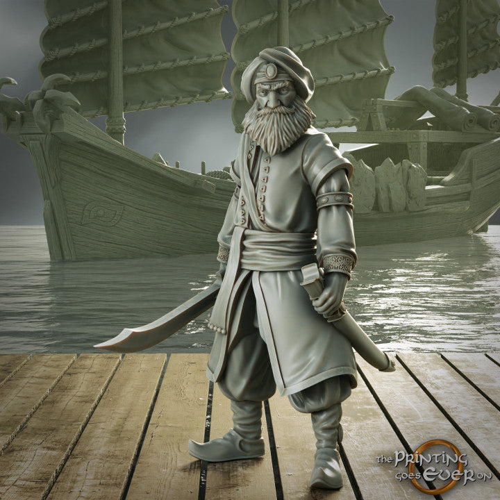 Pirate Dhow with crew