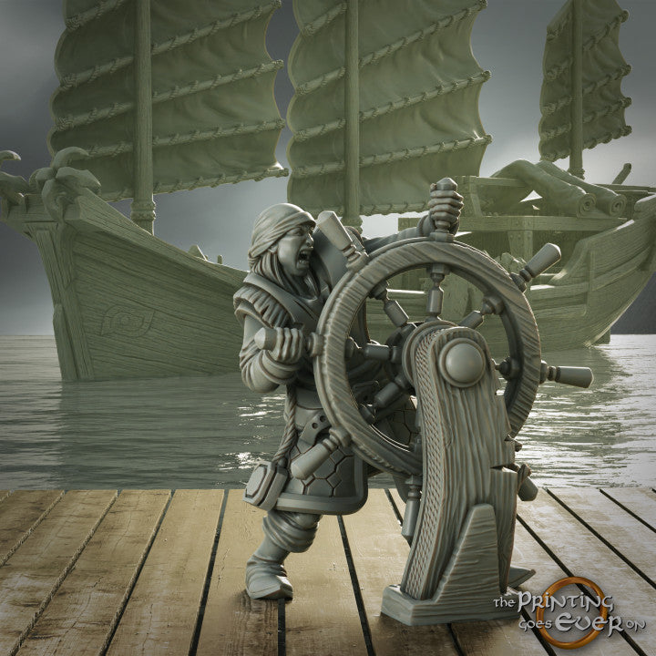 Pirate Dhow with crew