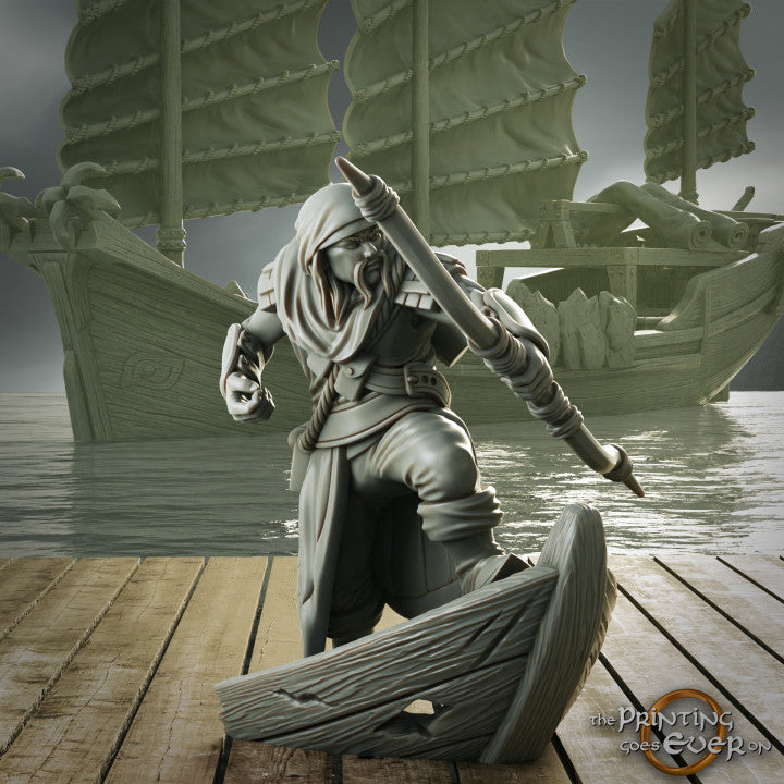Pirate Dhow with crew