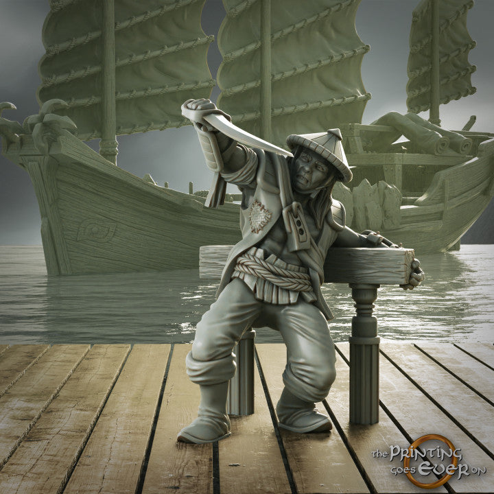 Pirate Dhow with crew