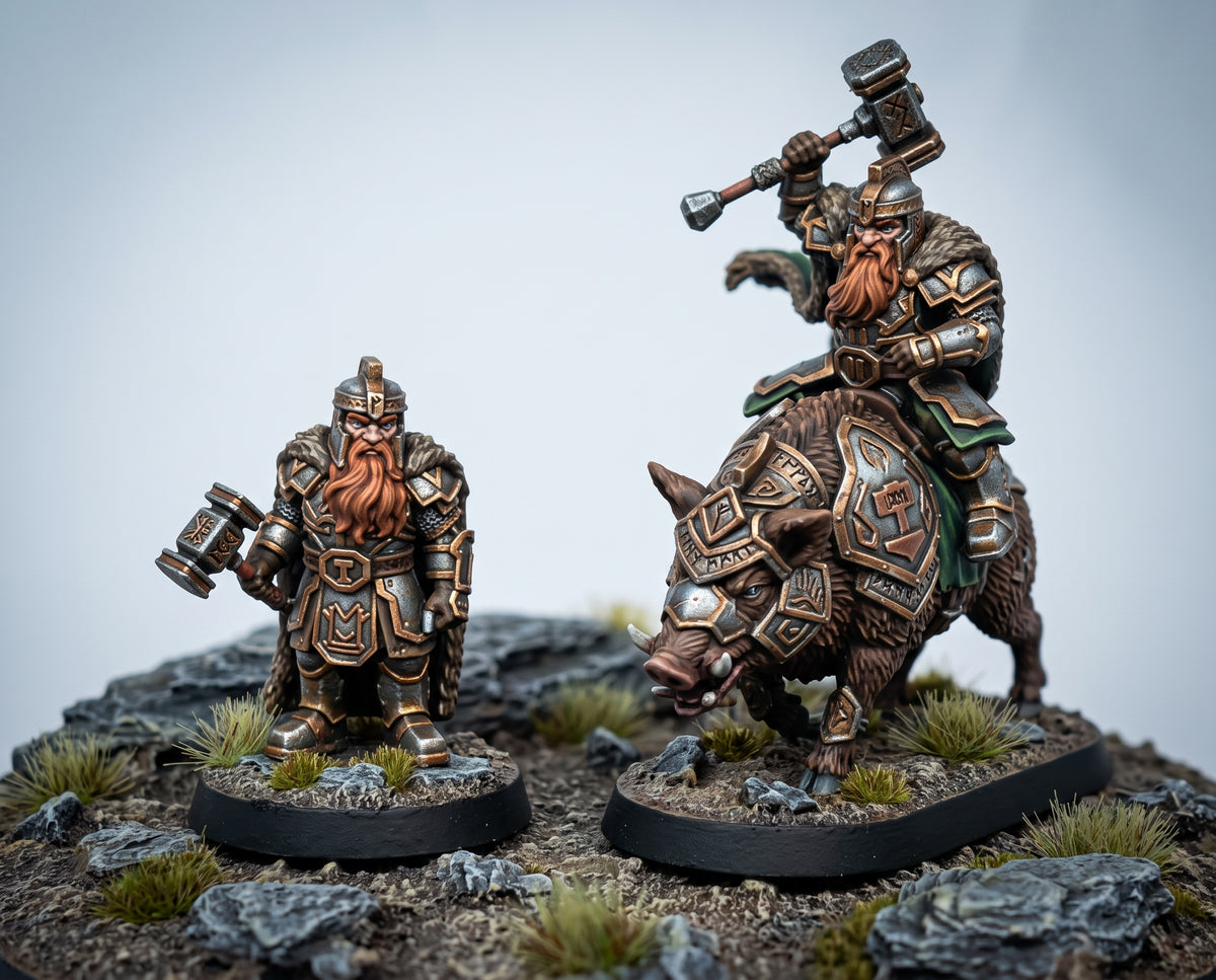 Dorin Ironmark on foot & mounted