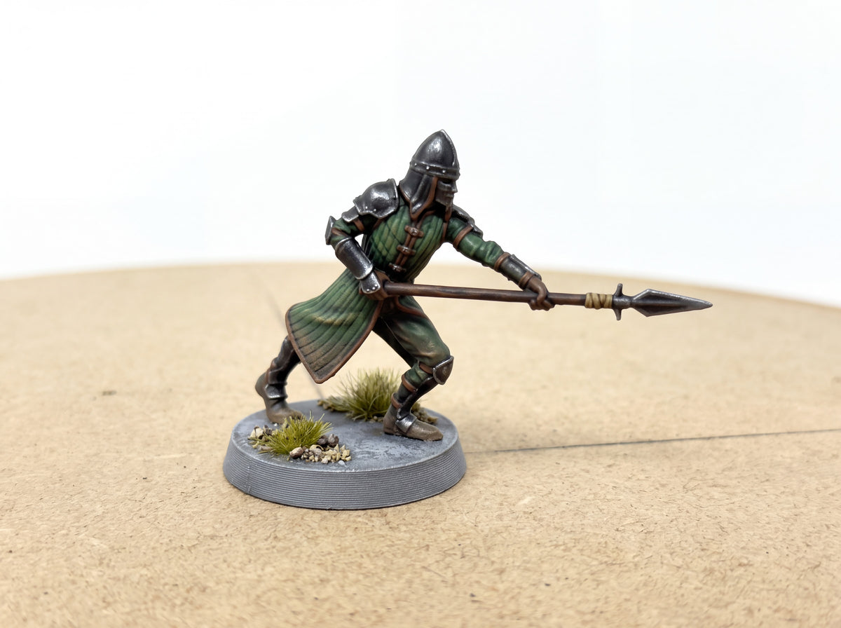 Driftport  Spearmen. A fishing village on a lake.