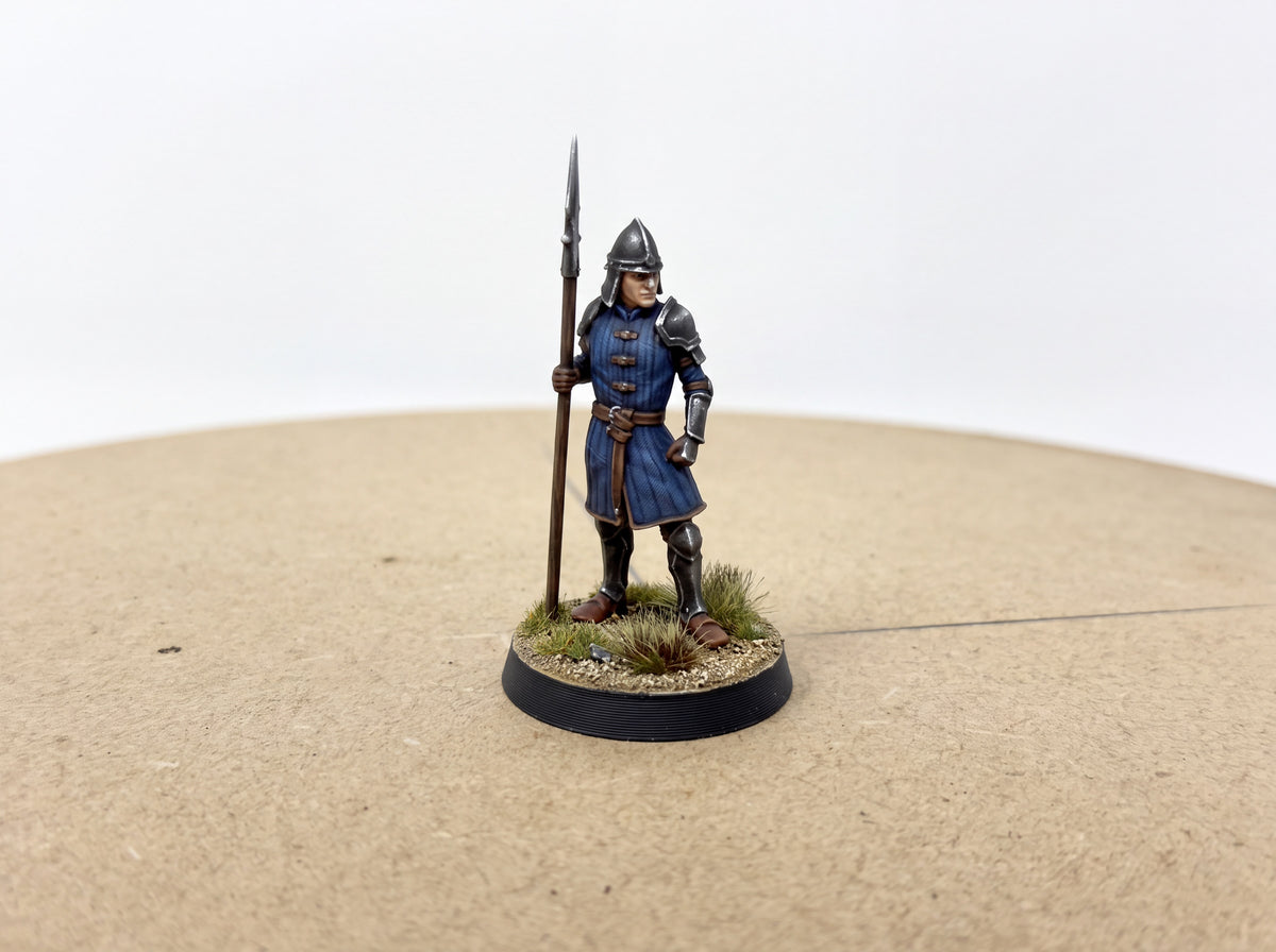 Driftport  Spearmen. A fishing village on a lake.