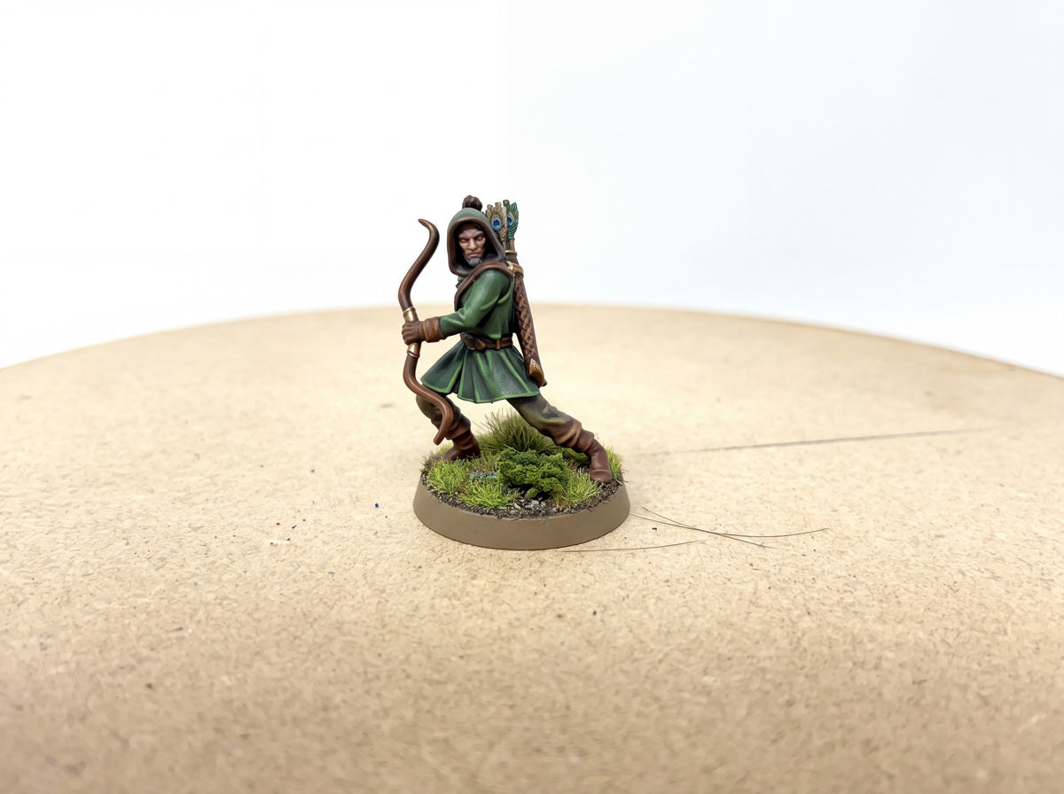 Driftport Militia Archers. 4 unpainted 28mm figures with bases