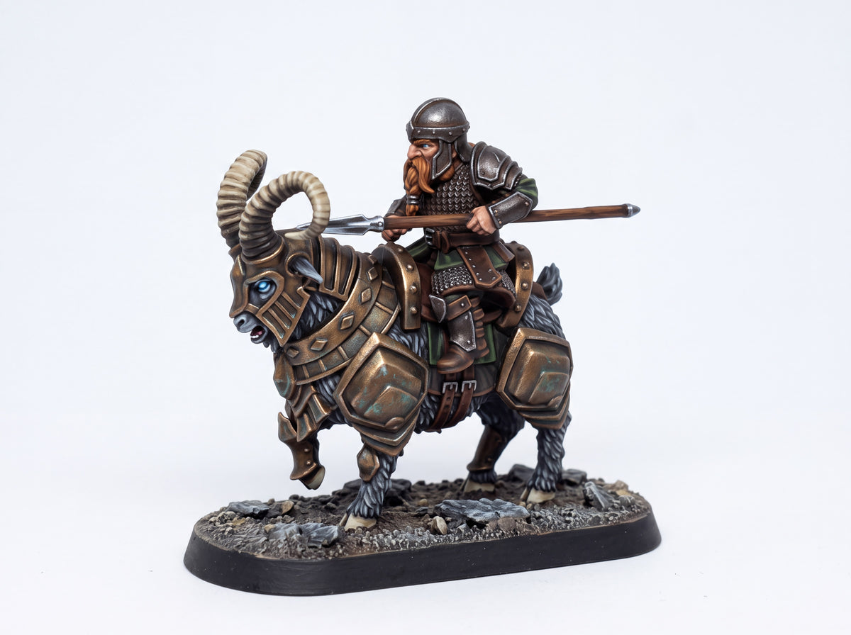 Dwarven Goat Riders x3