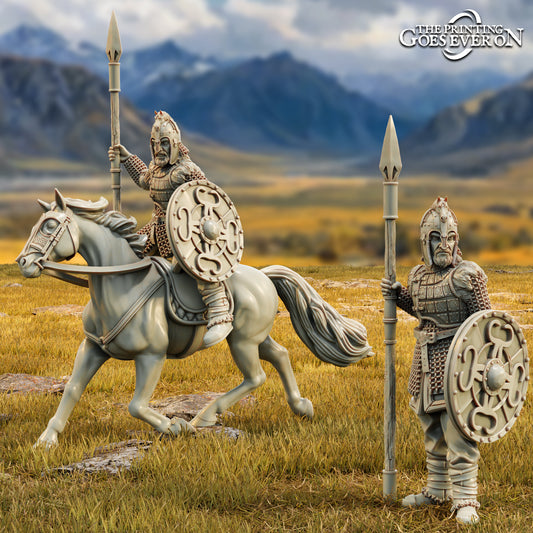 Eowar the Bold - mounted and on foot