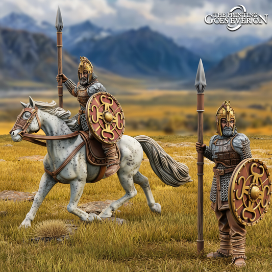 Eowar the Bold - mounted and on foot