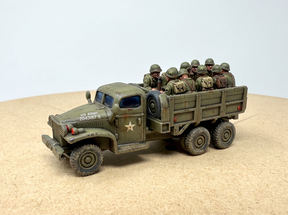 GMC "Deuce and a Half. American Truck with Troops