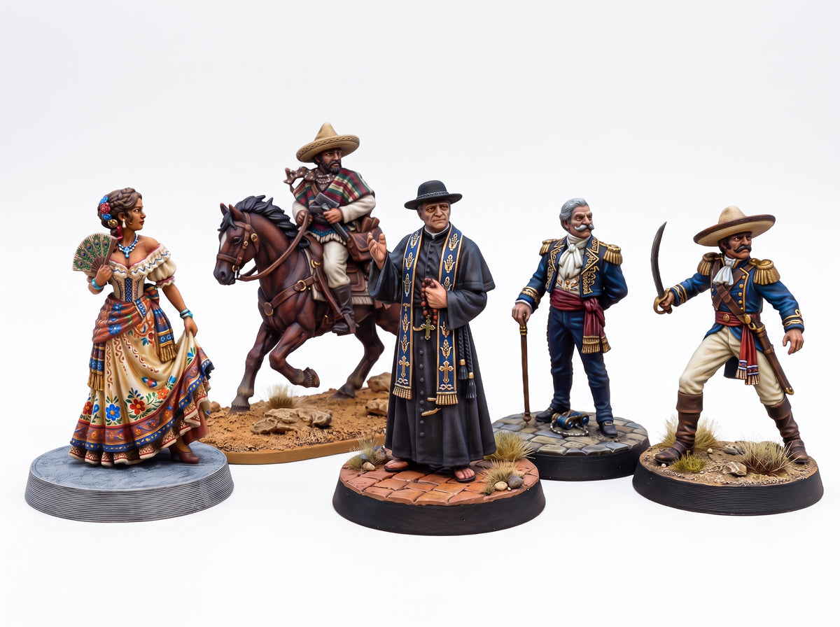 Hacienda Residents. 5 figures with Bases