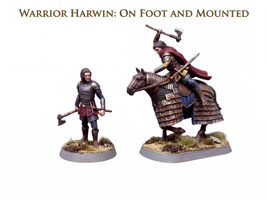 Harwin on foot and mounted