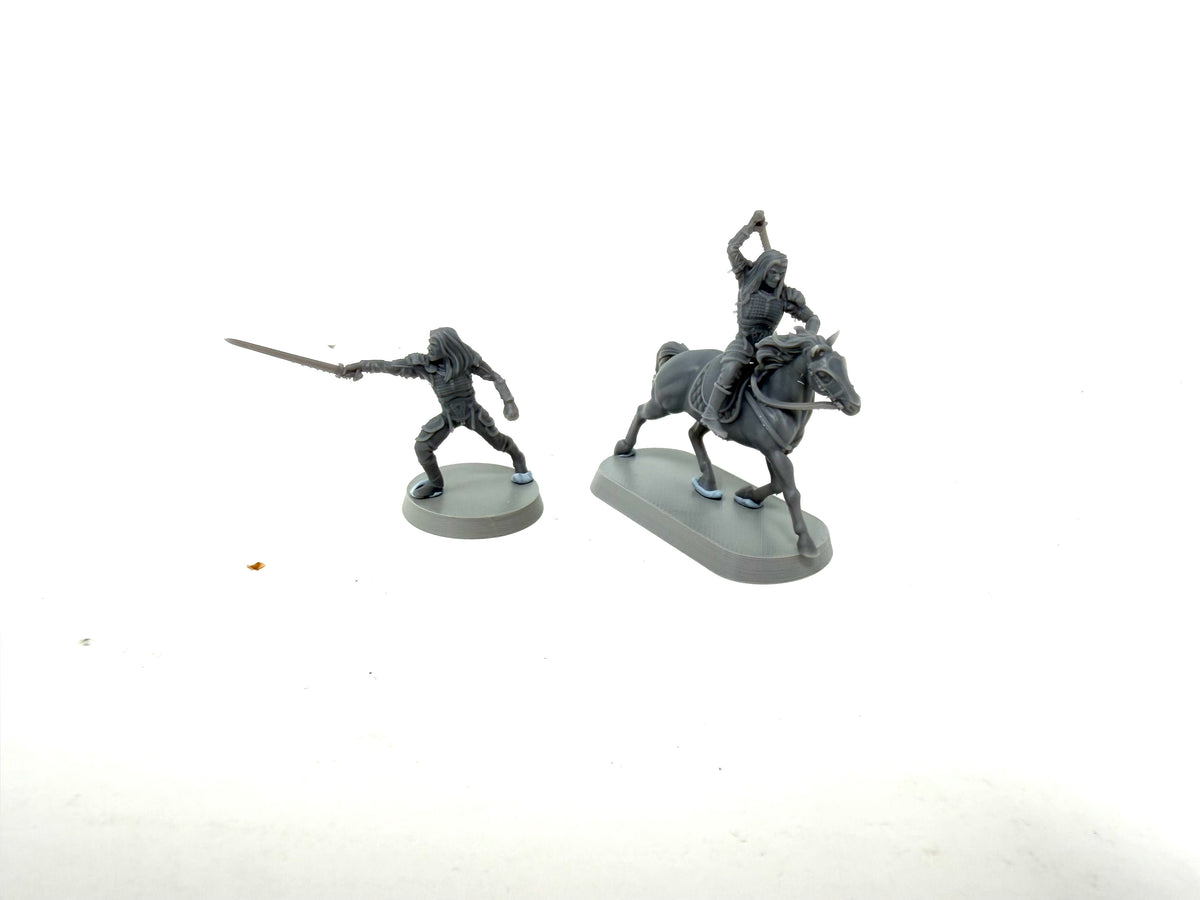 Thalred on foot and mounted