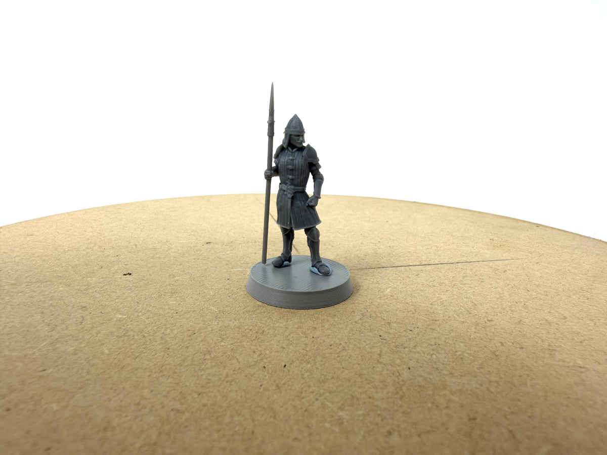 Driftport  Spearmen. A fishing village on a lake.