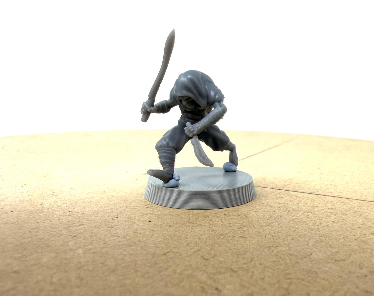 Orc Warband with Troll. 11 Unpainted Miniatures with Bases