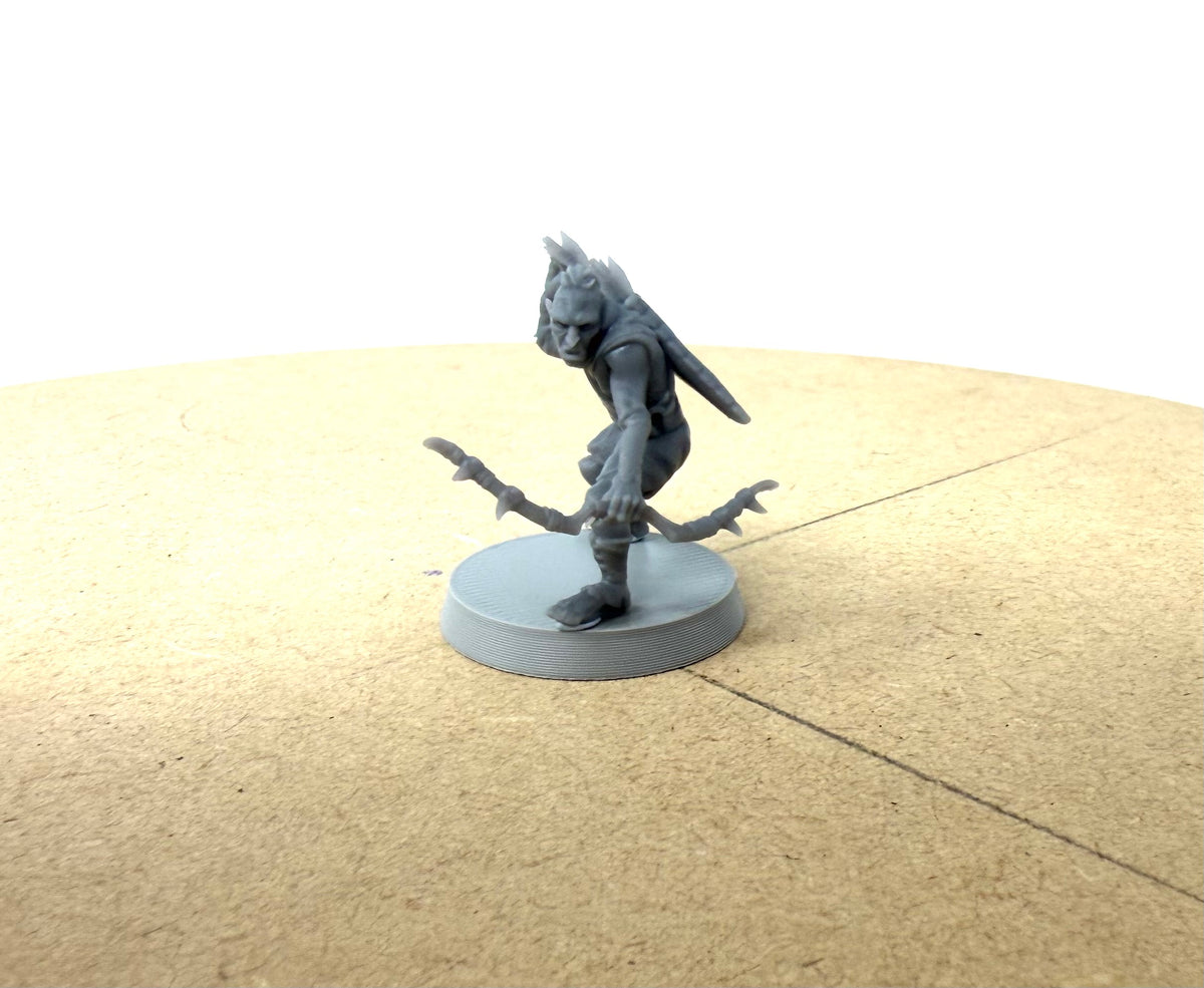 Orc Warband with Troll. 11 Unpainted Miniatures with Bases