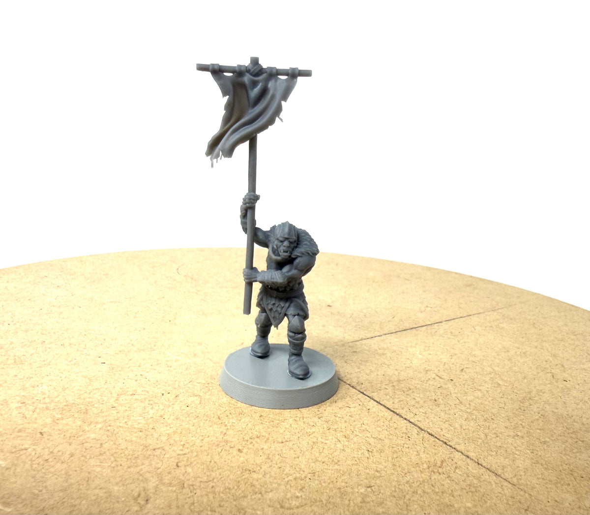 Orc Warband with Troll. 11 Unpainted Miniatures with Bases