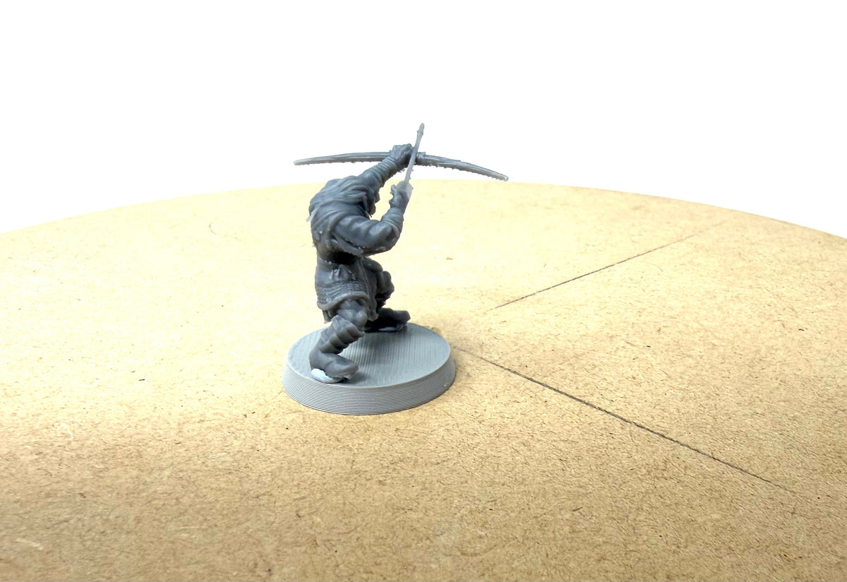 Orc Warband with Troll. 11 Unpainted Miniatures with Bases