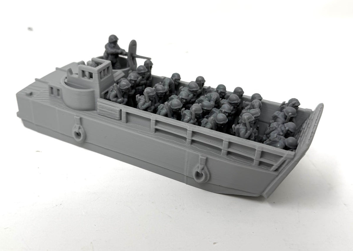 Landing Craft with American Troops Closed Ramp