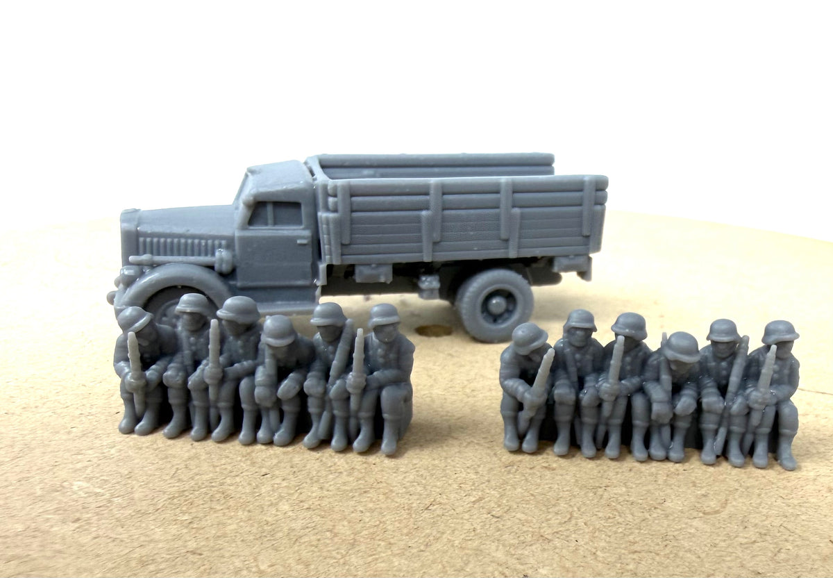 Opel Blitz German Truck Open with Troops