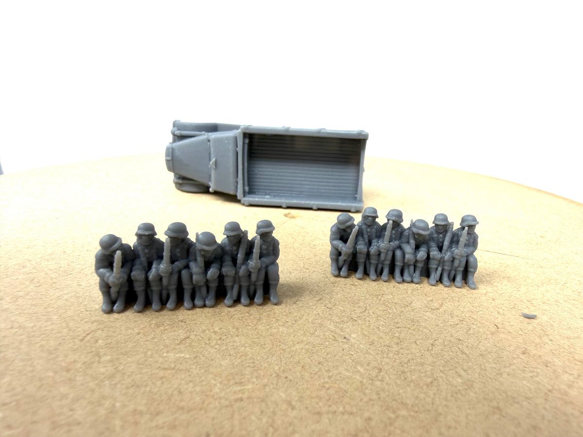 Opel Blitz German Truck Open with Troops