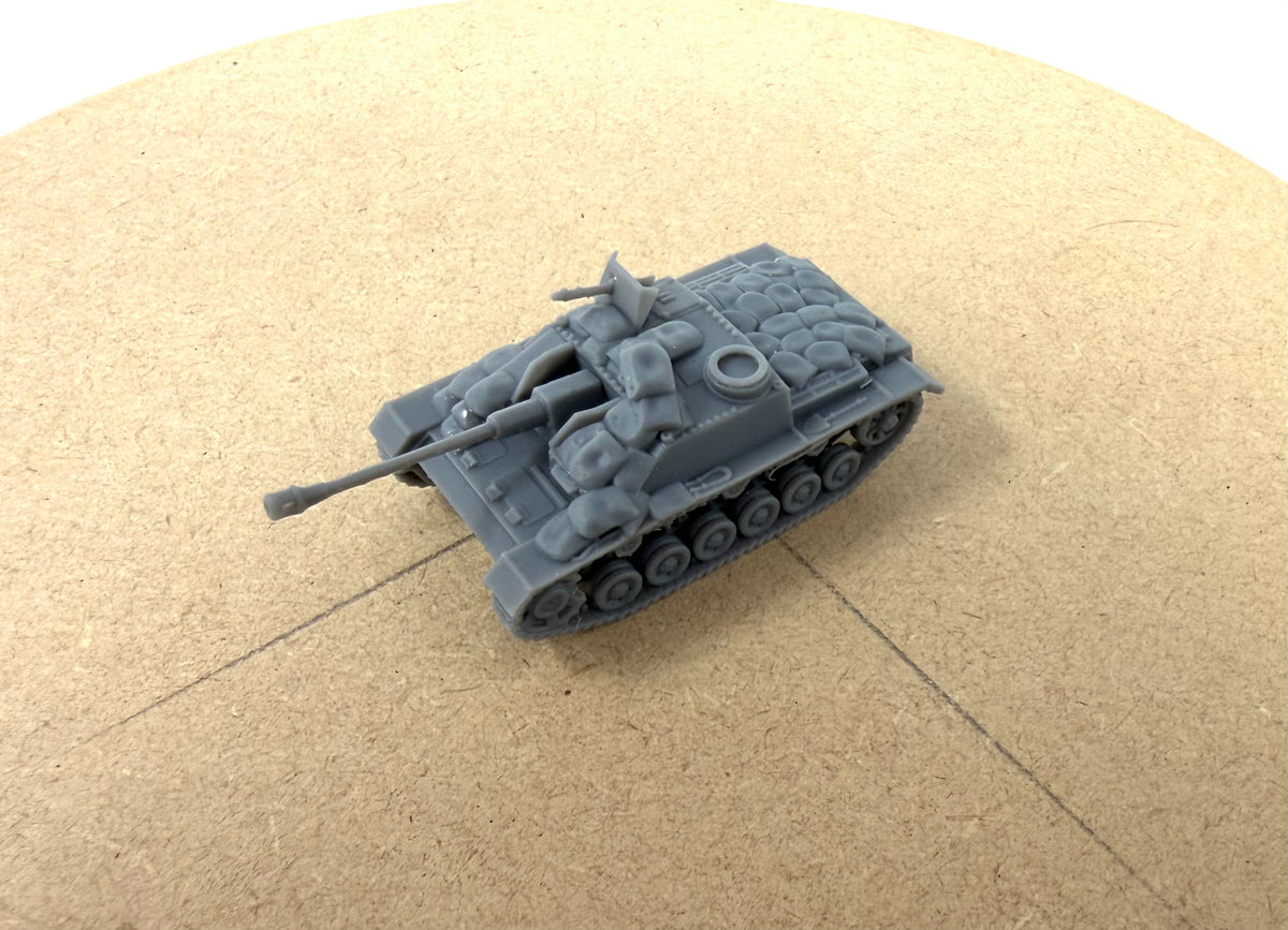 Stug III Ausf G German Assault Gun with Sandbags