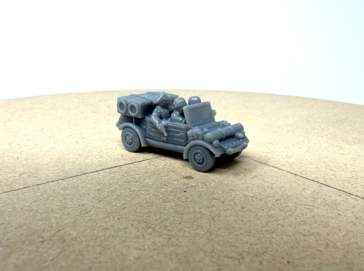 Kubelwagen with Fallschirmer Crew. German Jeep