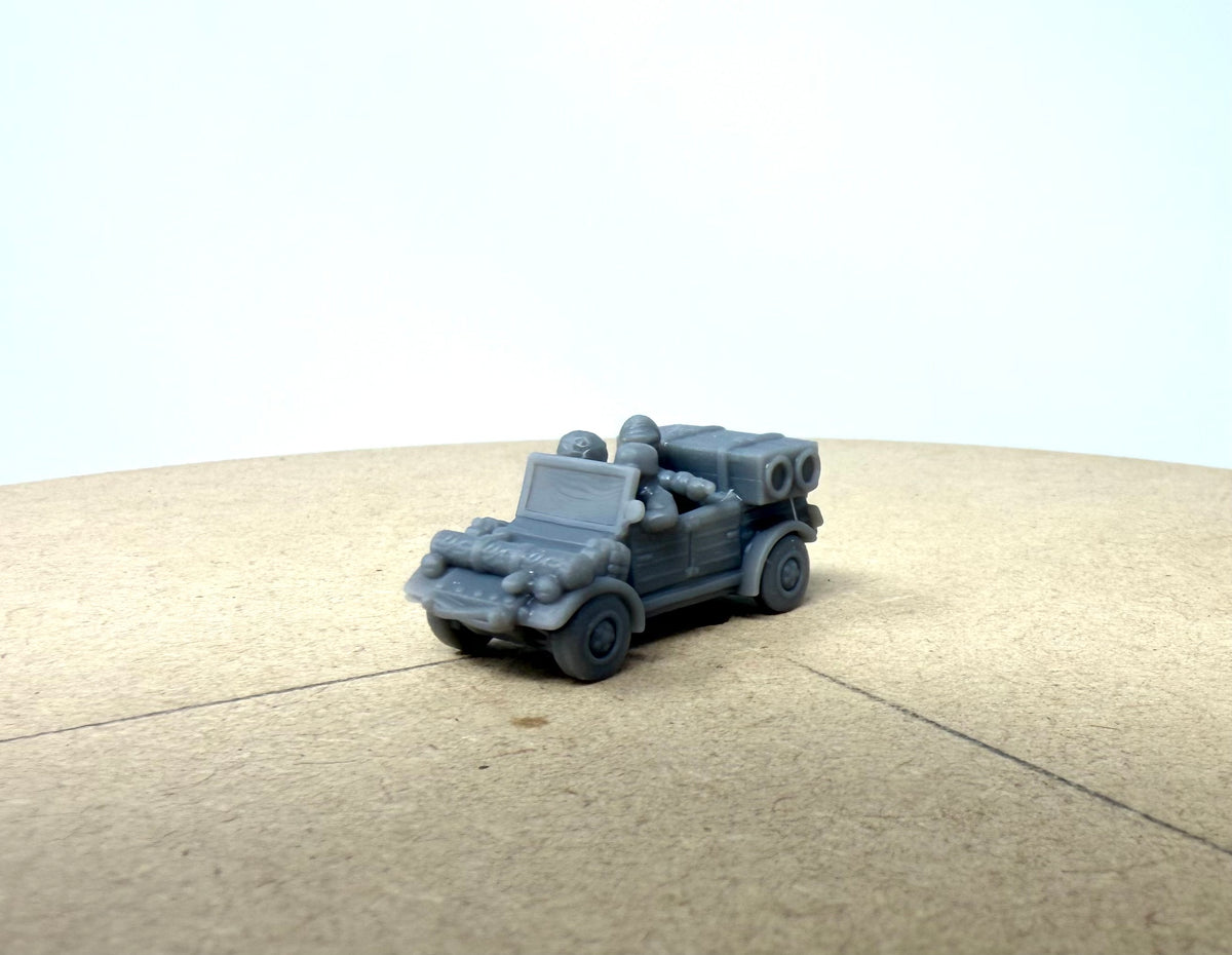 Kubelwagen with Fallschirmer Crew. German Jeep