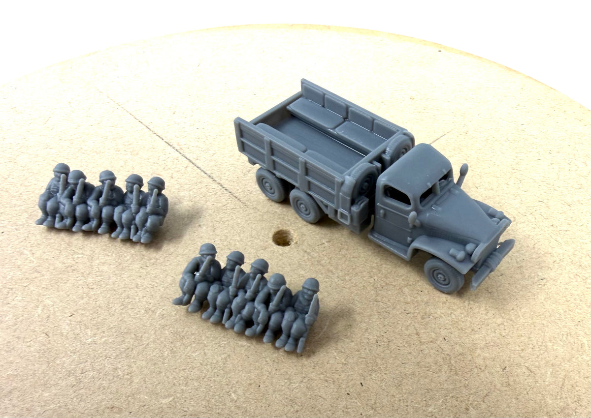 GMC "Deuce and a Half. American Truck with Troops