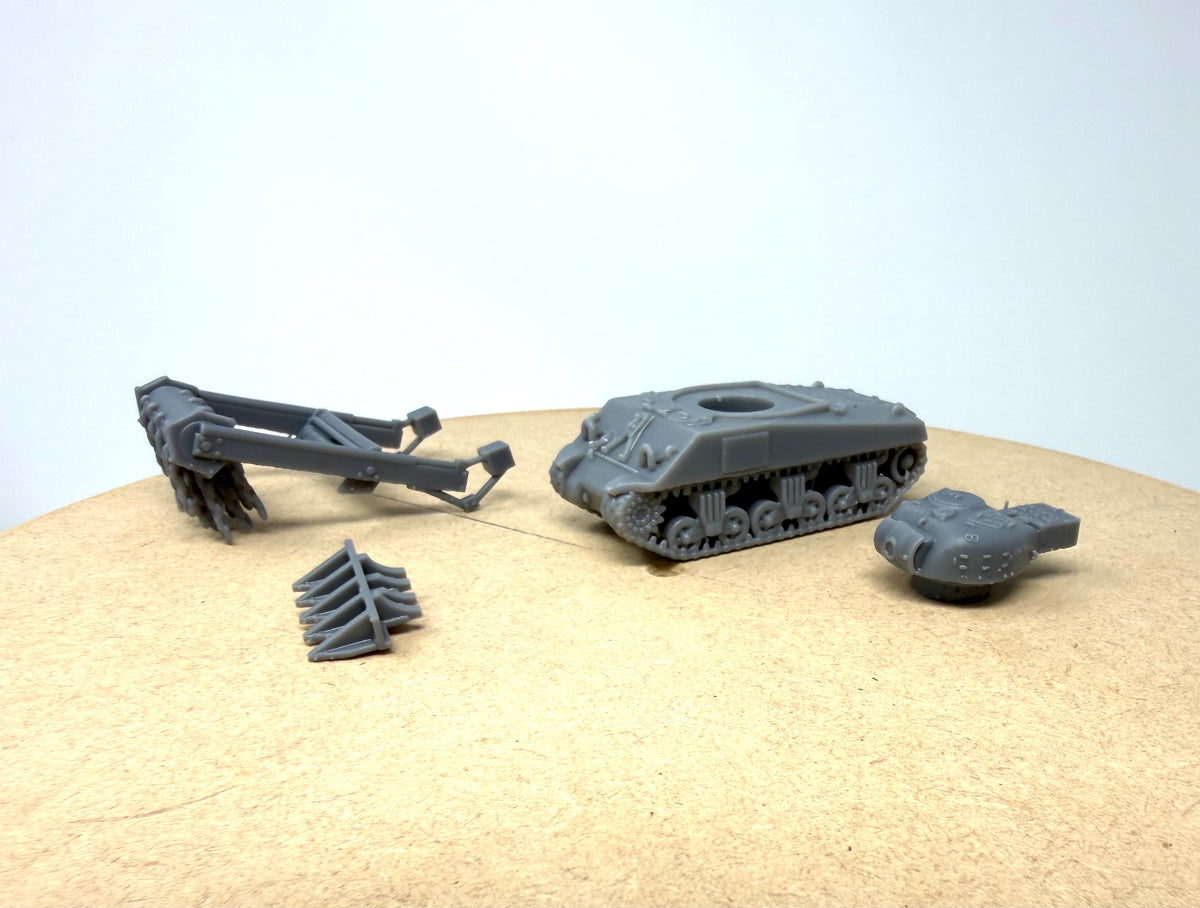 Sherman Crab. British Developed Flail Tank
