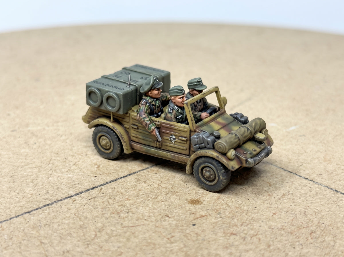 Kubelwagen with Fallschirmer Crew. German Jeep