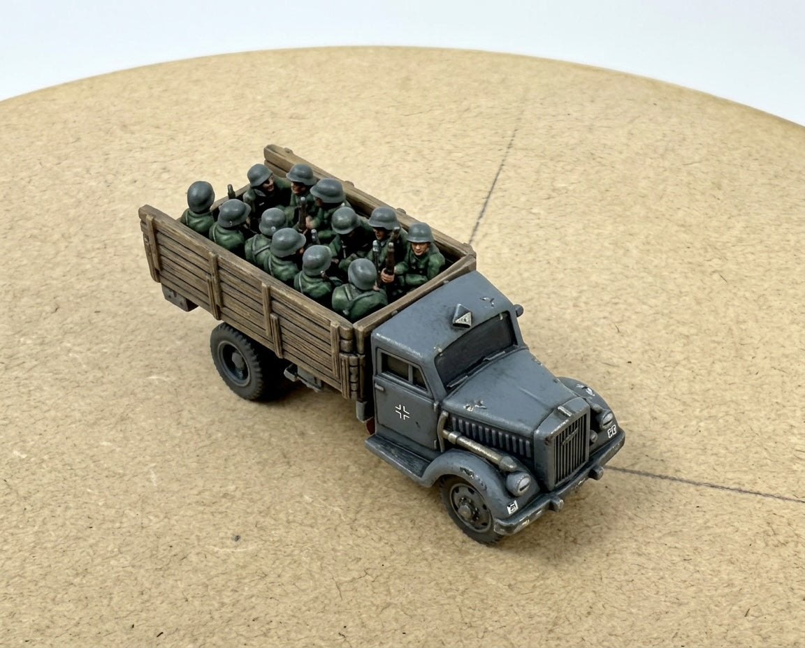 Opel Blitz German Truck Open with Troops
