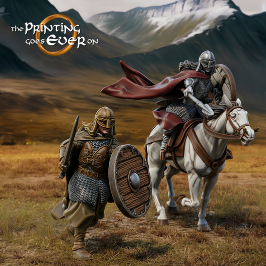 Princess Eadwela on foot and mounted