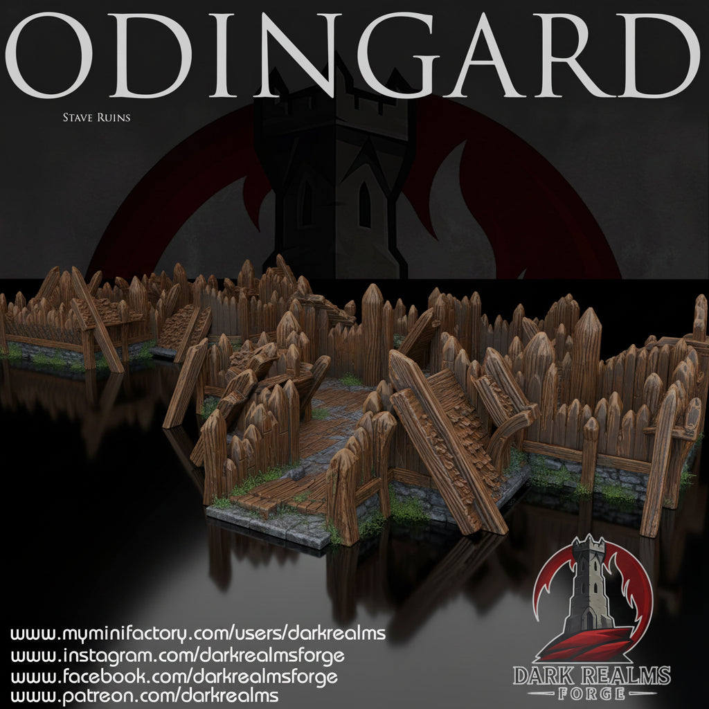 Odingard Church ruin. Viking/Norse Stave Church