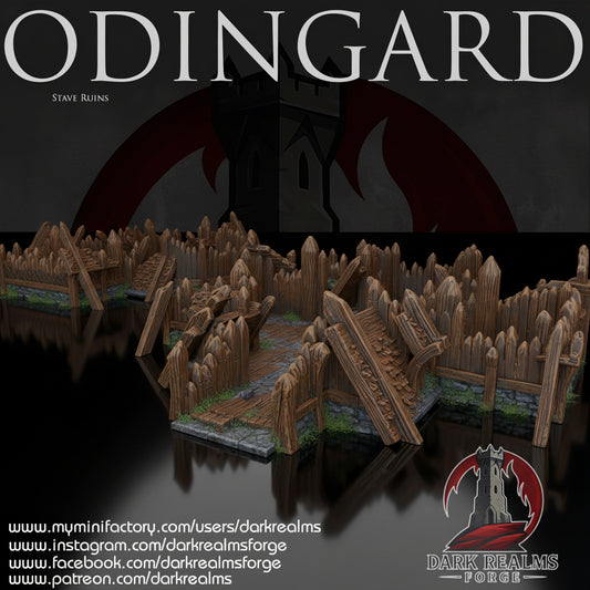 Odingard Church ruin. Viking/Norse Stave Church