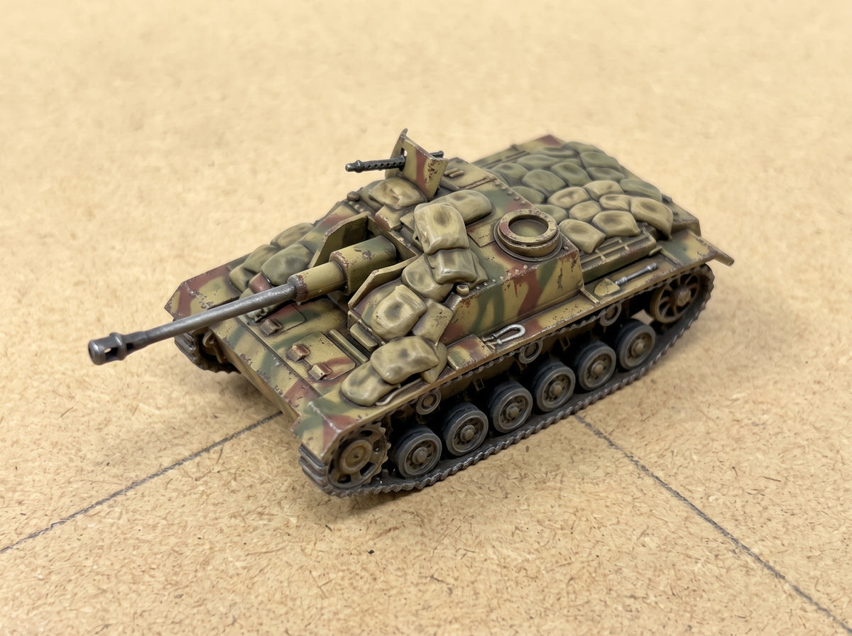 Stug III Ausf G German Assault Gun with Sandbags