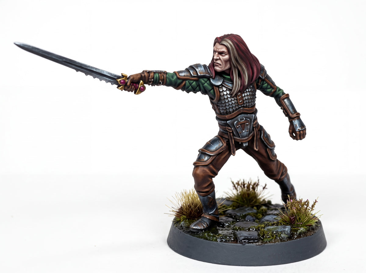 Thalred on foot and mounted