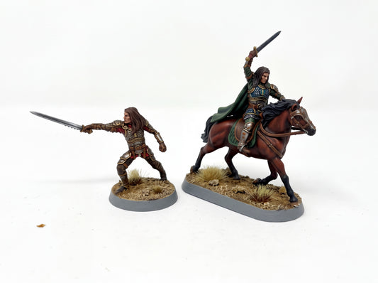 Thalred on foot and mounted