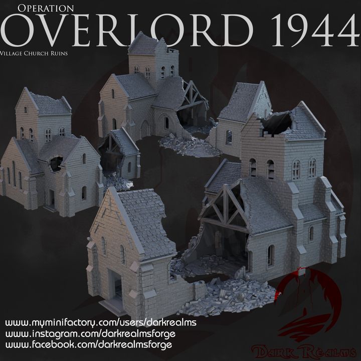 Overlord 1944 Normandy Village 15mm scale. (Copy)