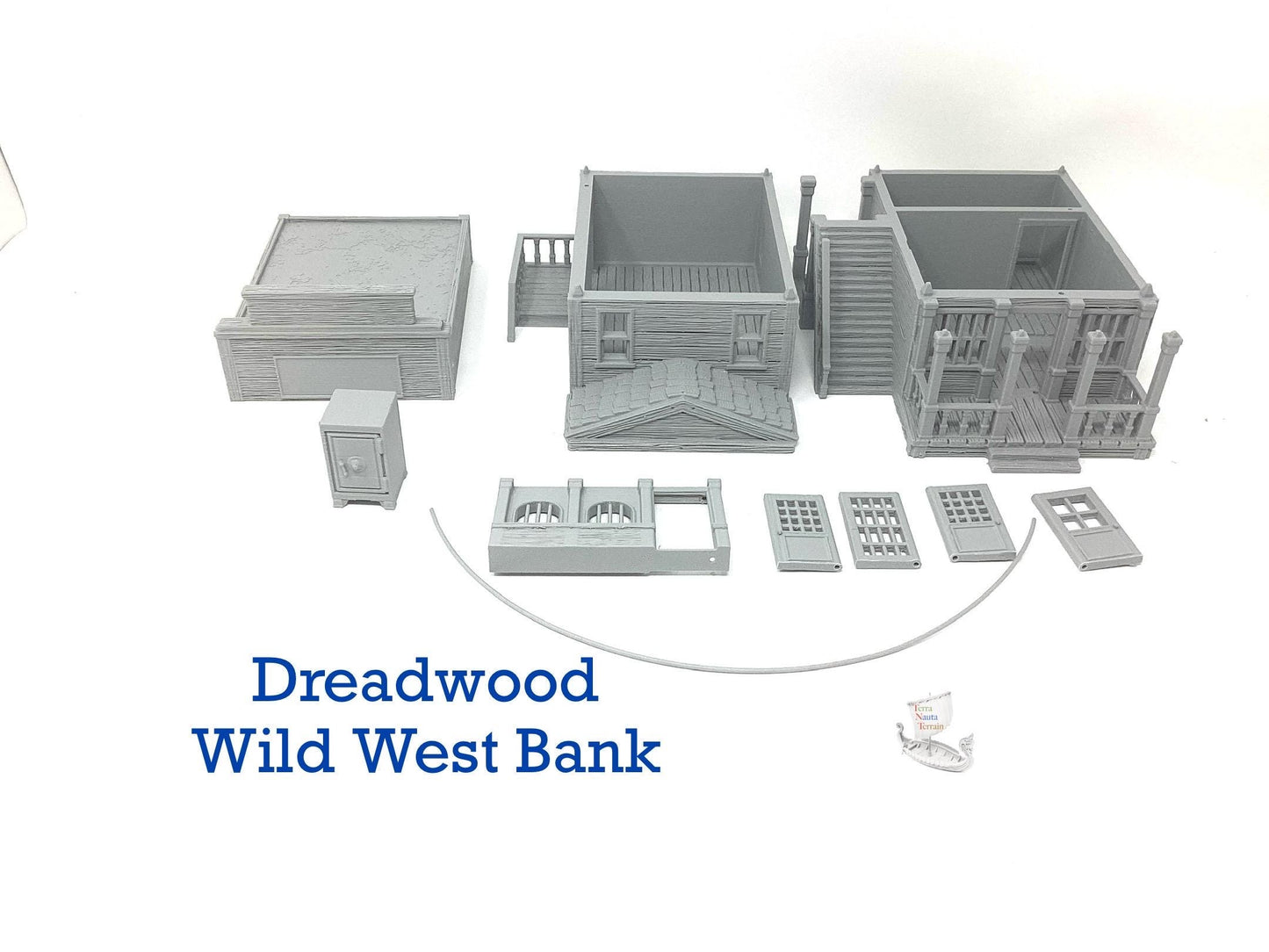 Dreadwood, a Wild West Frontier Town. Bank