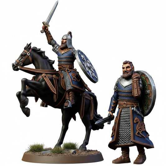 Ebremer - Prince of Riddermercia on foot and mounted